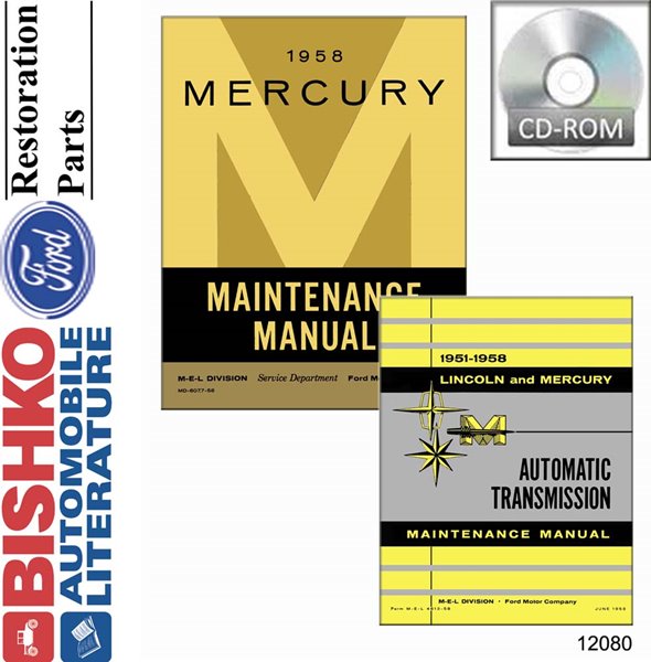 1958 Mercury Mercury Factory Shop Service Manual