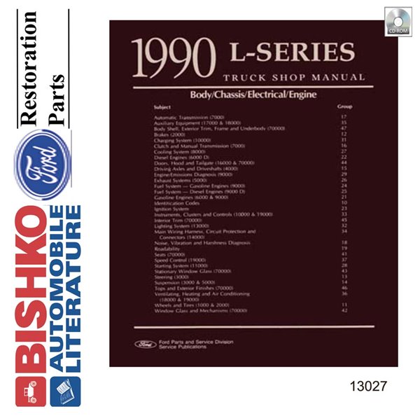 1990 Ford Truck L-Series, Heavy Duty Factory Shop Service Manual