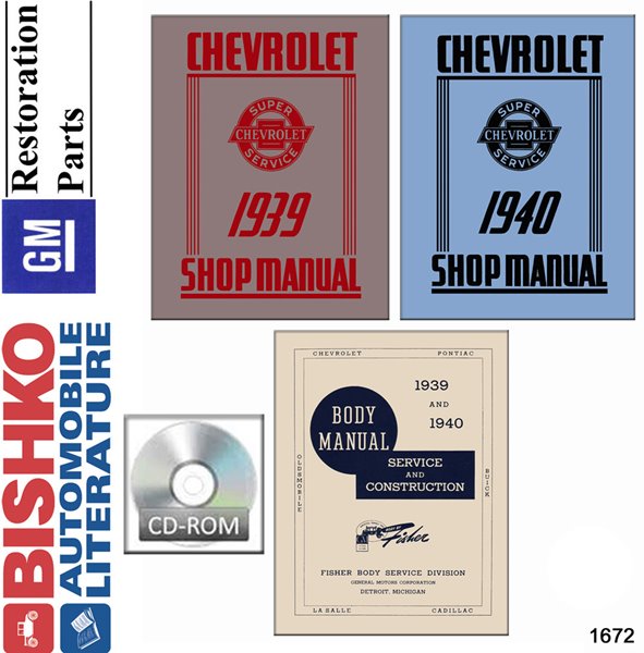 1939–1940 Chevrolet All Models Fisher Body Factory Shop Service Manual