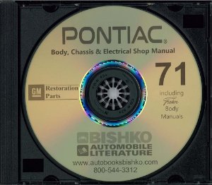 1971 Pontiac ALL MODELS FISHER BODY Factory Shop Service Manual
