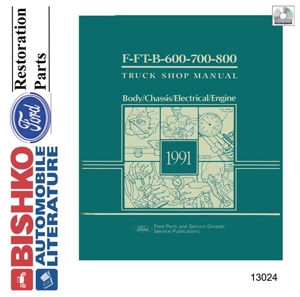 1991 Ford Truck F, FT, B 600-800 Medium, Heavy Duty Factory Shop Service Manual