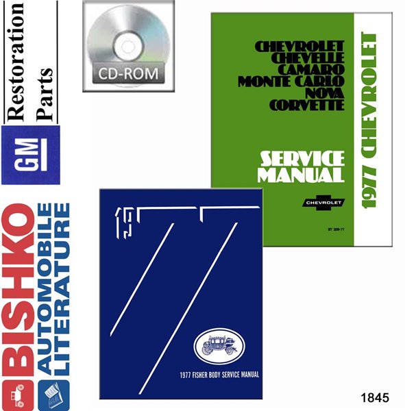 1977 Chevrolet All Models Fisher Body Factory Shop Service Manual