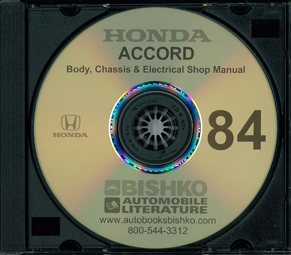 1984 Honda Accord Factory Shop Service Manual
