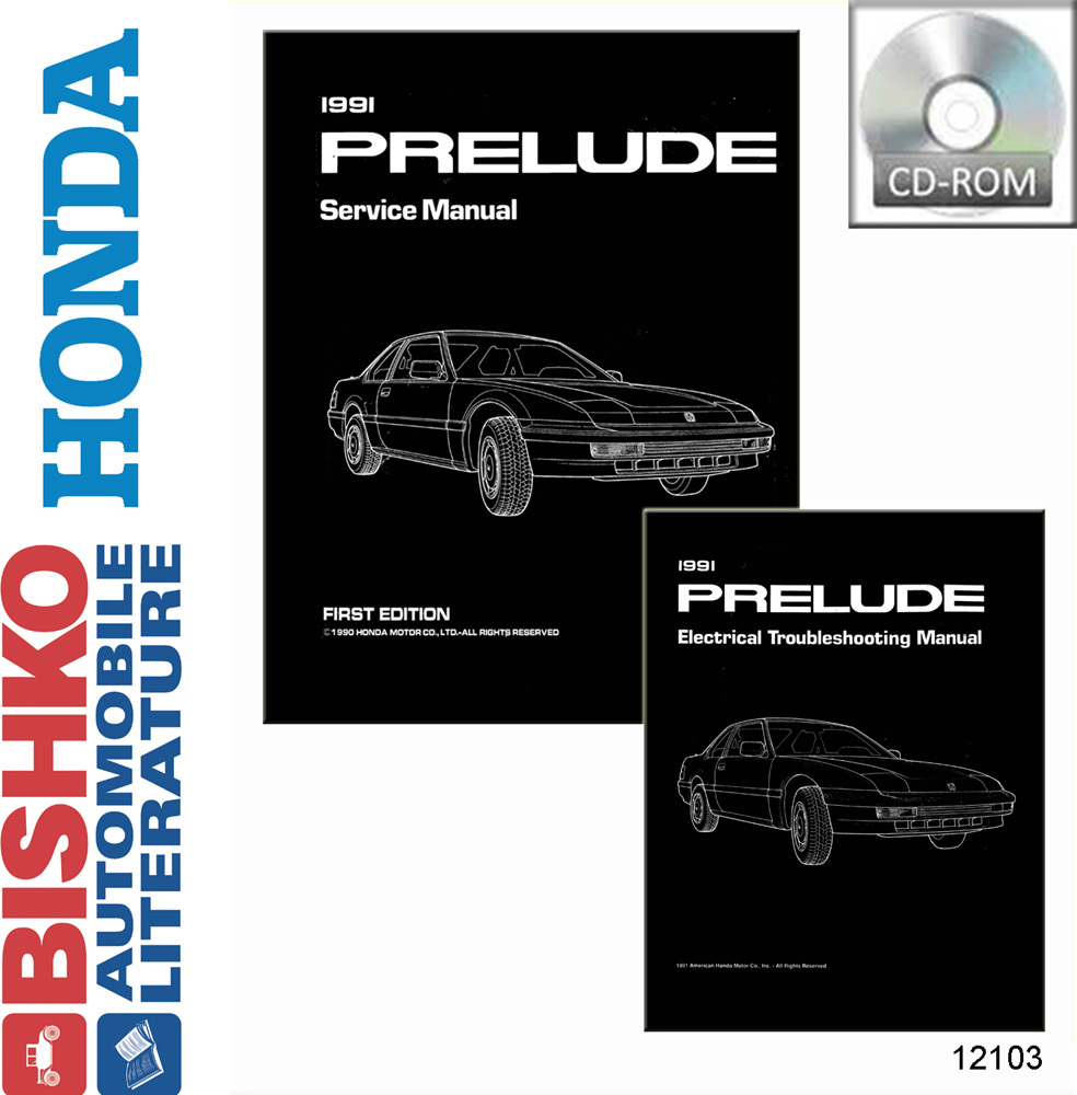 1991 HONDA PRELUDE Body, Chassis & Electrical Service Manual w/ETM Manual