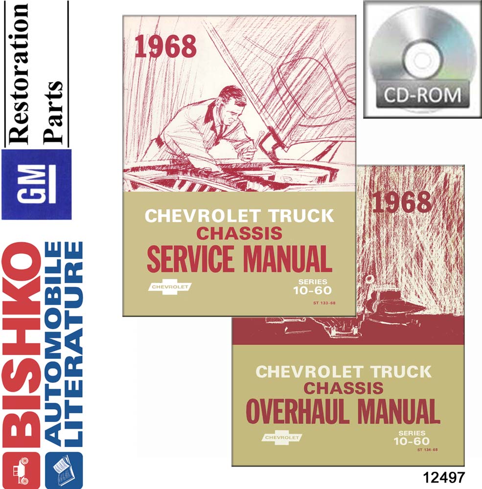 1968 CHEVROLET 10-60 SERIES TRUCK Body, Chassis & Electrical Service Manual w/ Overhaul Manual