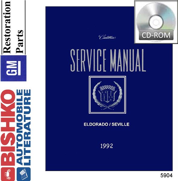1992 Cadillac Eldorado, Seville Factory Shop Service Manual