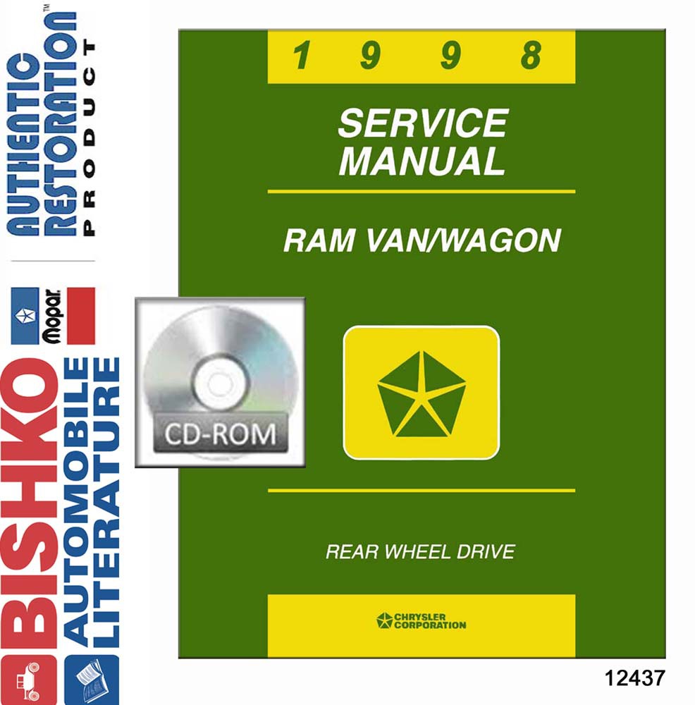 1998 Dodge Truck Ram Van, Ram Wagon Factory Shop Service Manual