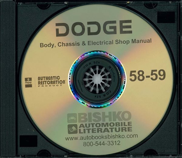 1958–1959 Dodge All Models Factory Shop Service Manual