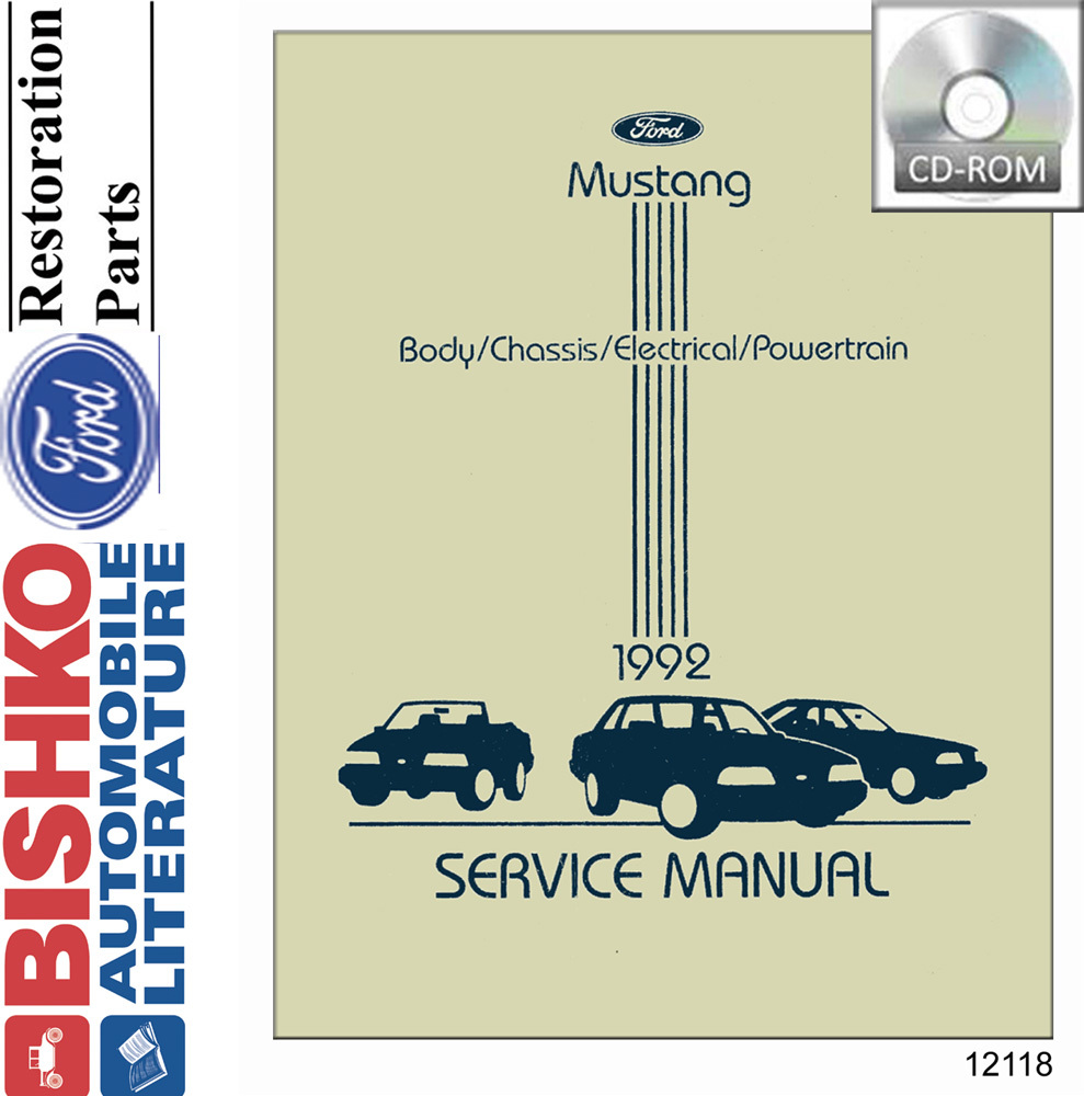 1992 FORD MUSTANG Body, Chassis & Electrical Service Manual