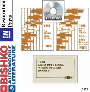 1988 Chevrolet Truck C10, C20, C30, K10, K20, K30 Factory Shop Service Manual