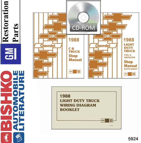 1988 Chevrolet Truck C10, C20, C30, K10, K20, K30 Factory Shop Service Manual