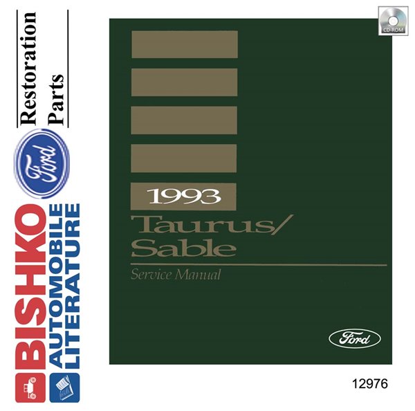 1993 Ford Taurus, Sable Factory Shop Service Manual