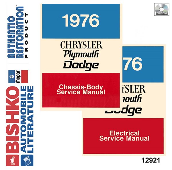 1976 Chrysler DODGE, PLYMOUTH - ALL MODELS Factory Shop Service Manual