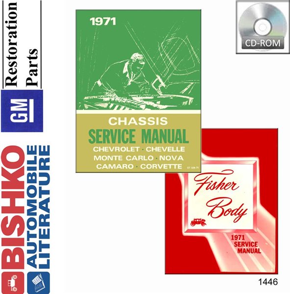 1971 Chevrolet All Models Fisher Body Factory Shop Service Manual
