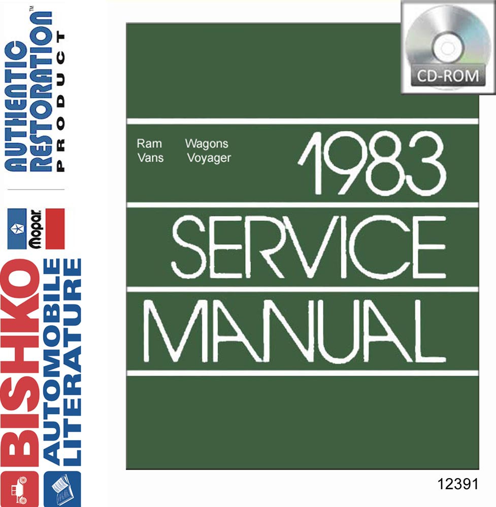 1983 DODGE VAN & PLYMOUTH VOYAGER Body, Chassis & Electrical Service Manual