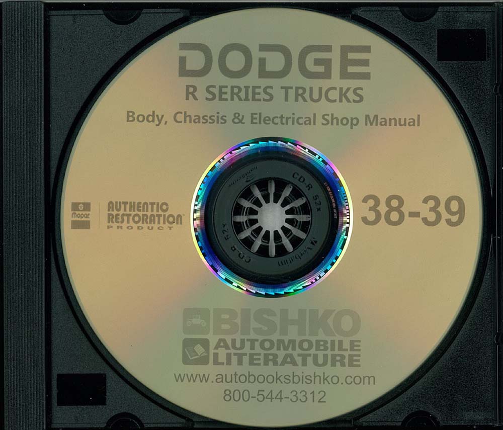 1938 1939 Dodge Truck Series R Shop Service Repair Manual PDF Engine Electrical