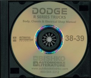 1938–1939 Dodge Series R Truck Factory Shop Service Manual