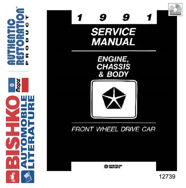1991 Chrysler Front Wheel Drive Cars Factory Shop Service Manual