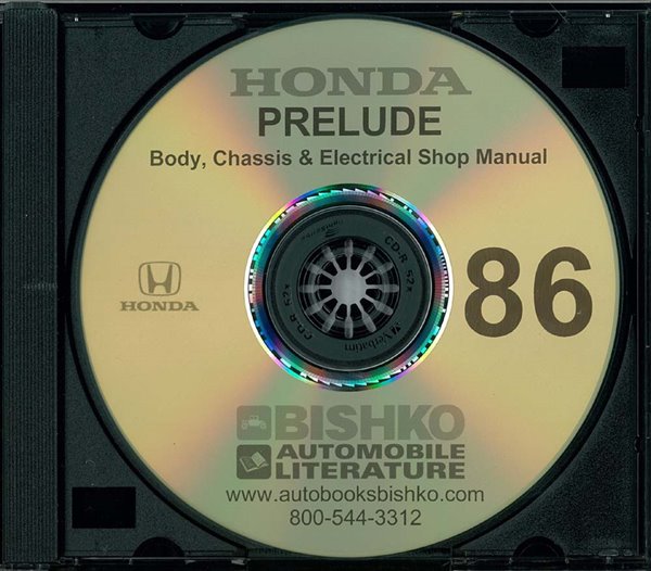 1986 Honda Prelude Factory Shop Service Manual