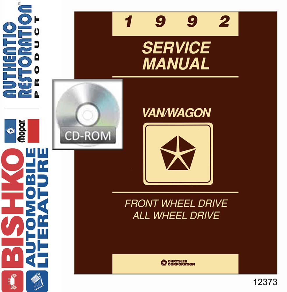 1992 Chrysler Town & Country, Caravan, Voyager Factory Shop Service Manual