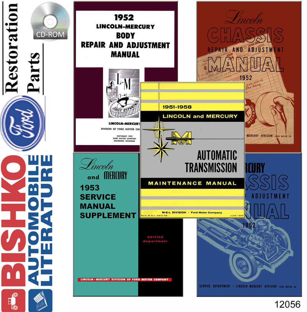 1952-1953 LINCOLN & MERCURY Body, Chassis & Electrical Service Manual