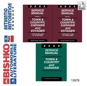 2004 Dodge Town & Country, Caravan Factory Shop Service Manual