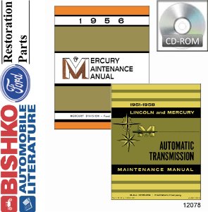 1956 Ford Mercury Shop Service Repair Manual PDF w/ 51-58 Auto Trans manual