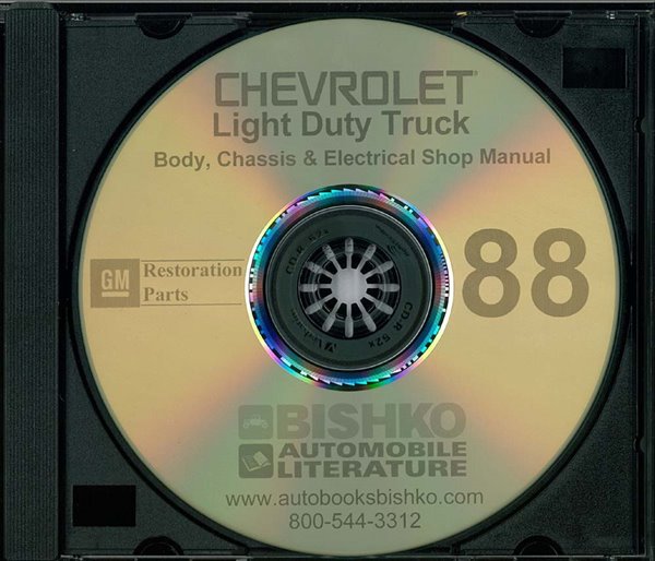1988 Chevrolet R, V, P, G Series Truck Factory Shop Service Manual