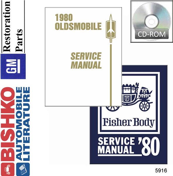 1980 Oldsmobile ALL MODELS FISHER BODY Factory Shop Service Manual