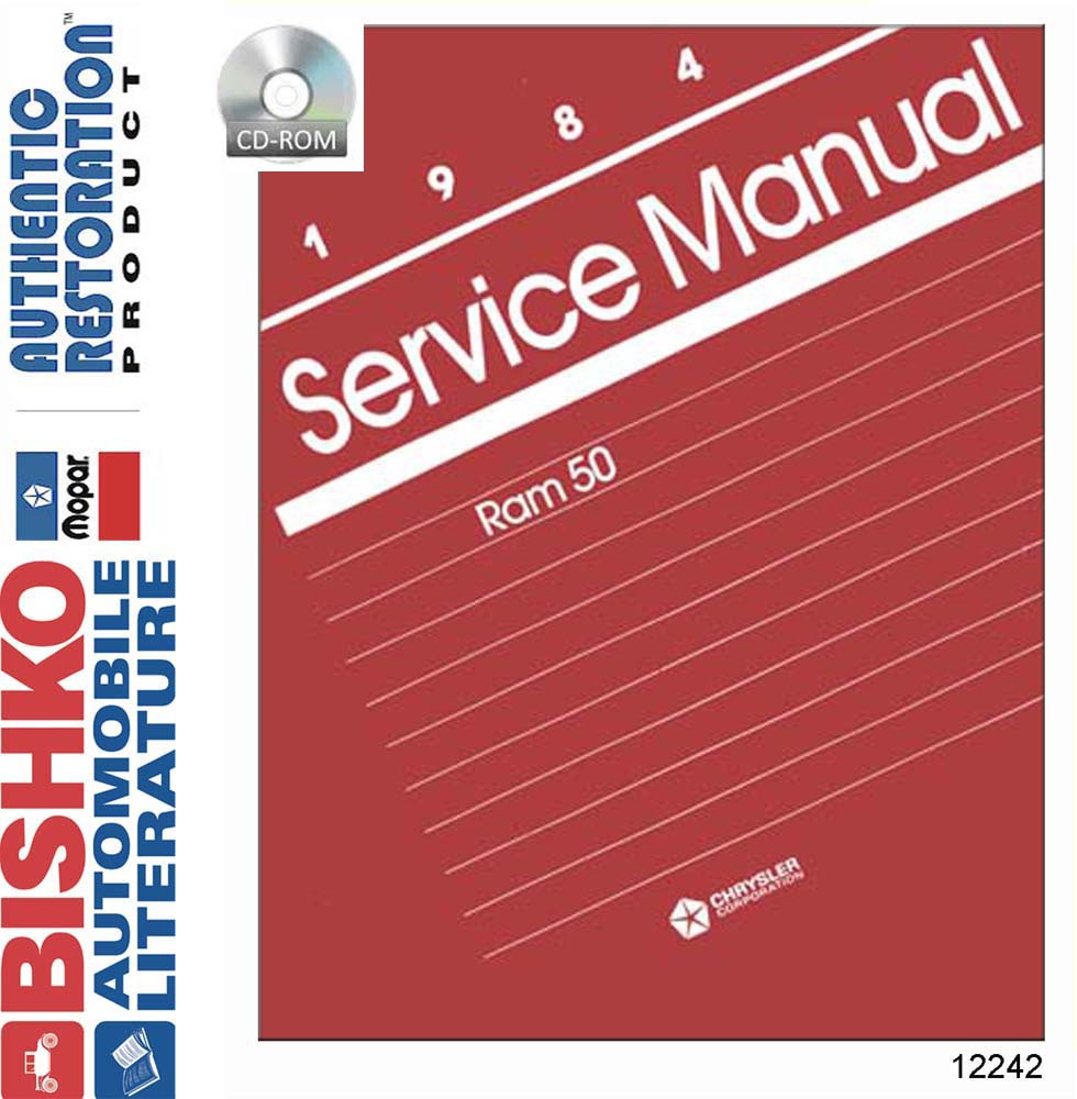 1984 Dodge Ram 50 Truck Factory Shop Service Manual