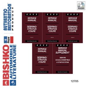 2003 Chrysler Sebring, Dodge Stratus Factory Shop Service Manual