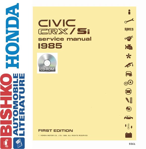 1985 Honda Civic SI, CRX Factory Shop Service Manual