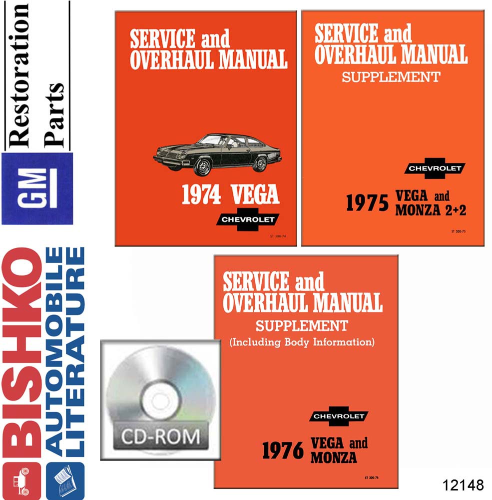 1974–1976 Chevrolet Vega, Monza Factory Shop Service Manual