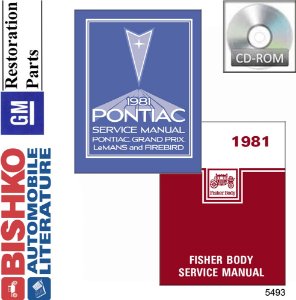 1981 Pontiac ALL MODELS FISHER BODY Factory Shop Service Manual