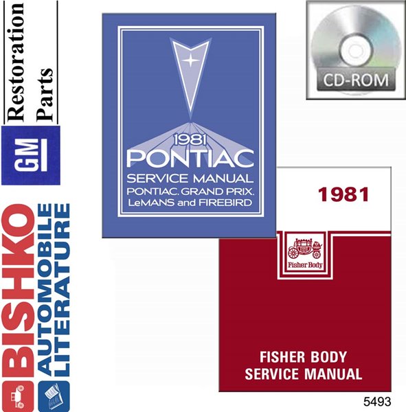 1981 Pontiac ALL MODELS FISHER BODY Factory Shop Service Manual