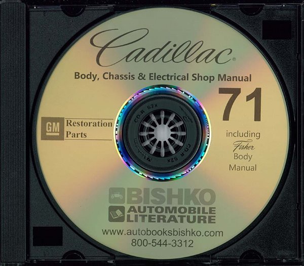 1971 Cadillac ALL MODELS FISHER BODY Factory Shop Service Manual