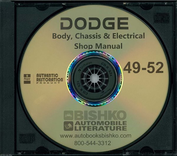 1949–1952 Dodge All Models Factory Shop Service Manual