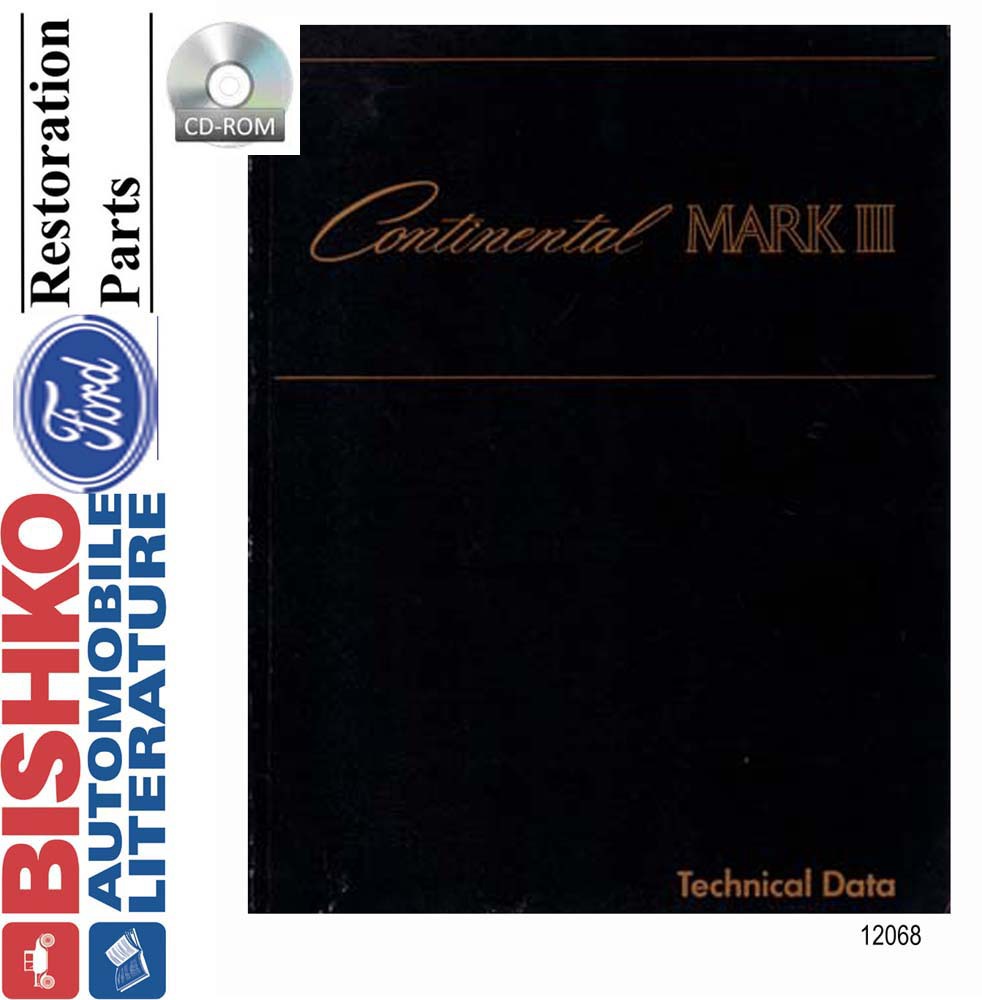 1968 LINCOLN MARK III Body, Chassis & Electrical Service Manual
