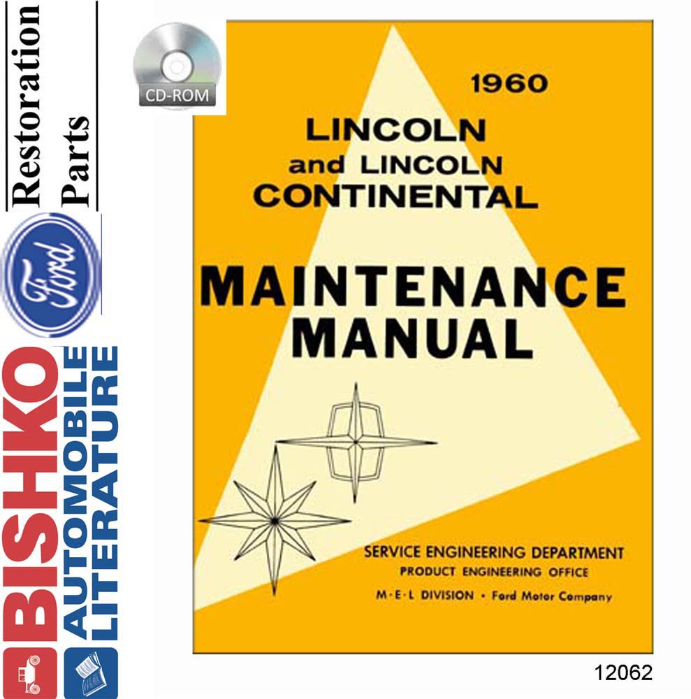 1960 LINCOLN Body, Chassis & Electrical Service Manual