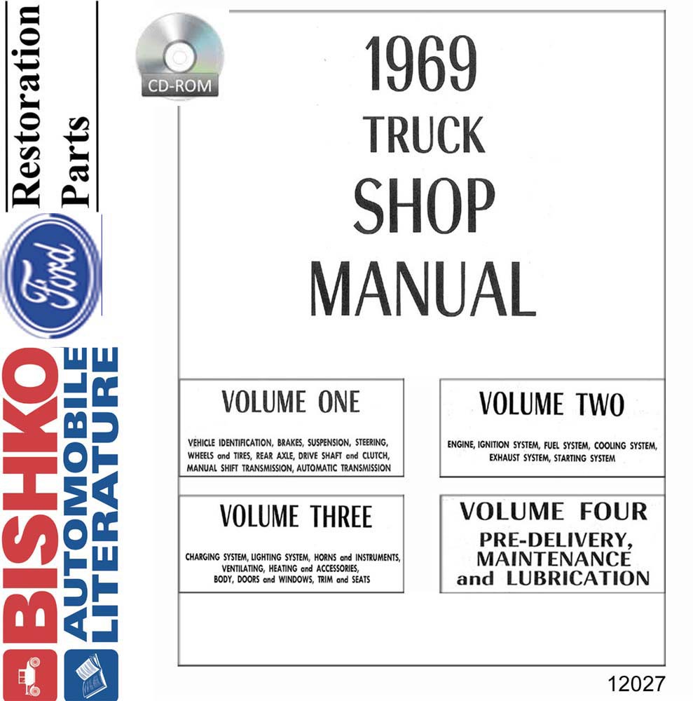 1969 FORD TRUCK (EXCEPT BRONCO/ECONOLINE) Body, Chassis & Electrical Service Manual