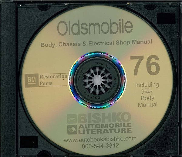 1976 Oldsmobile ALL MODELS FISHER BODY Factory Shop Service Manual