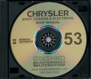 1953 Chrysler All Models Factory Shop Service Manual