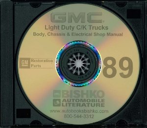 1989 Chevrolet Truck C10, C20, C30, K10, K20, K30 Factory Shop Service Manual