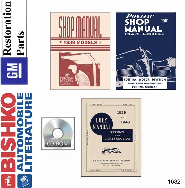 1939–1940 Pontiac ALL MODELS FISHER BODY Factory Shop Service Manual