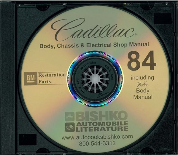 1984 Cadillac ALL MODELS FISHER BODY Factory Shop Service Manual