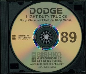 1989 Dodge D/W 150-350 Truck, Ramcharger Factory Shop Service Manual