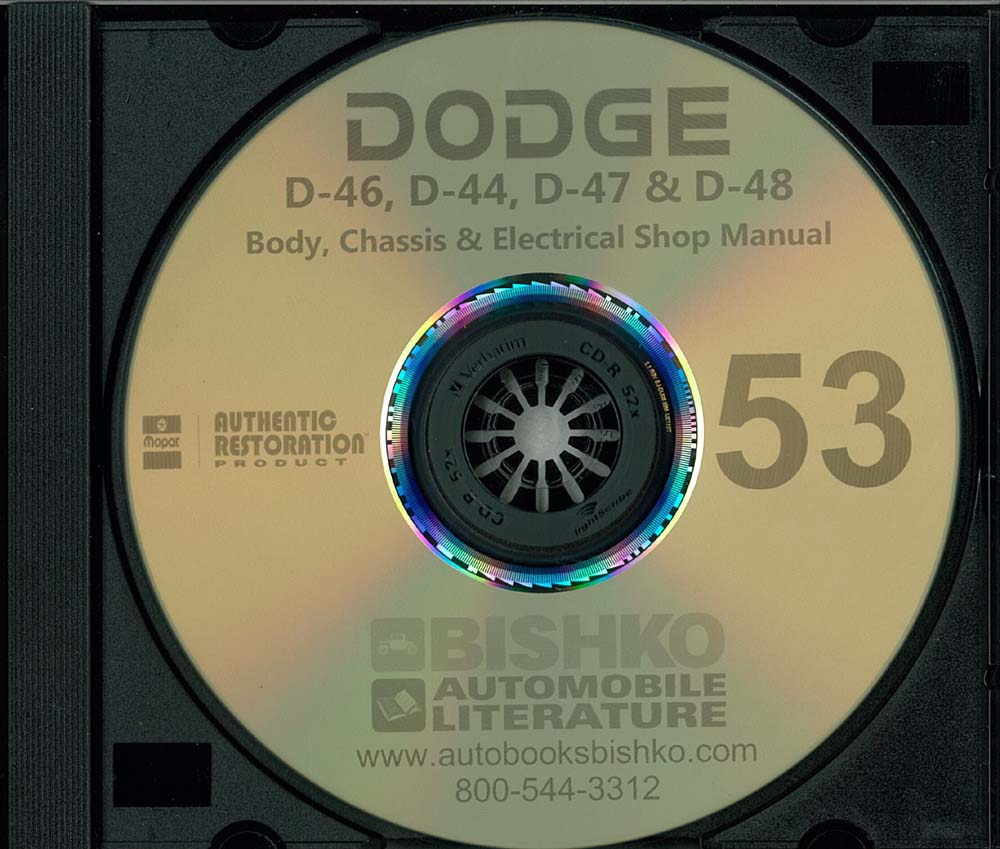1953 DODGE Body, Chassis & Electrical Service Manual