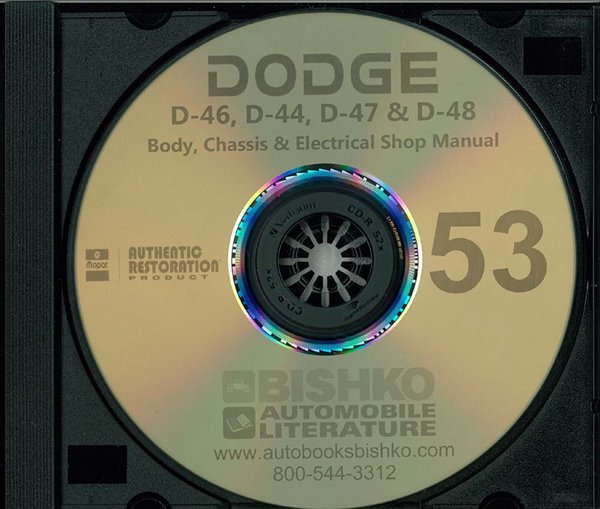 1953 Dodge All Models Factory Shop Service Manual