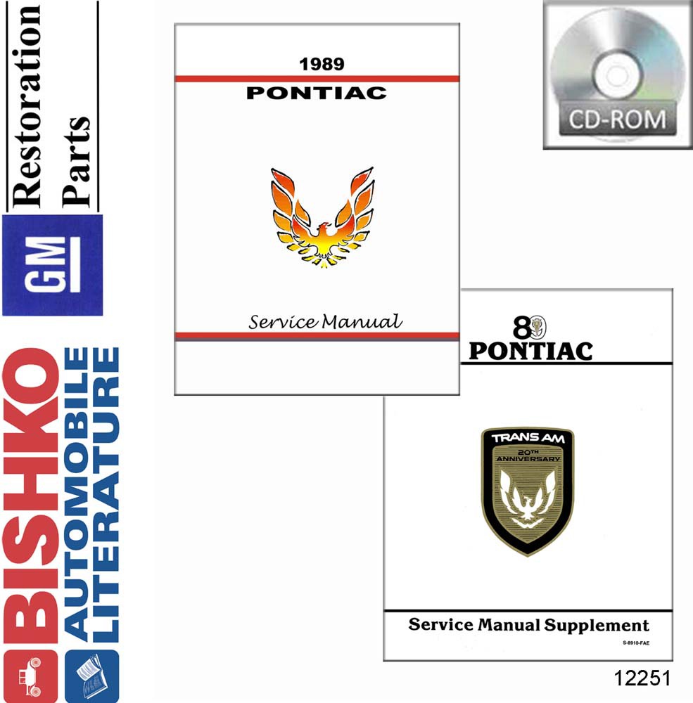 1989 Pontiac Firebird Factory Shop Service Manual