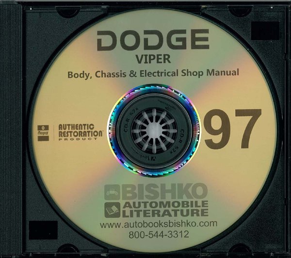 1997 Dodge Viper Factory Shop Service Manual